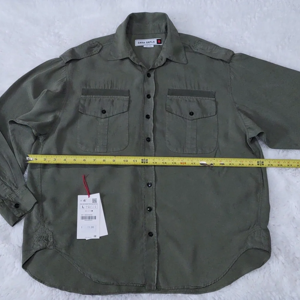 ZARA SRPLS LONG SLEEVE SHIRT. - Picture 15 of 17